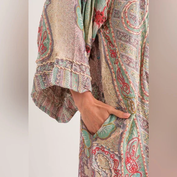 Raj Thick Stitch Embroidered Duster - Picture 7 of 11